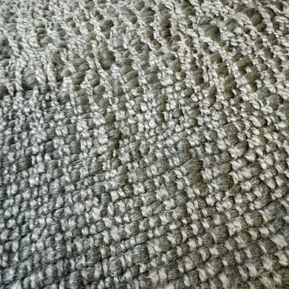 West Elm Cozy Weave Pillow Cover Slate Gray Handwoven Chunky Knit 24x24